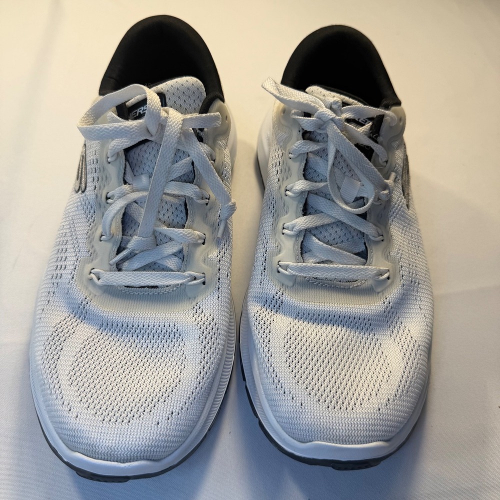 Skechers Mens Equalizer 5.0 Persistable White Black Sneakers 232522 Size 8